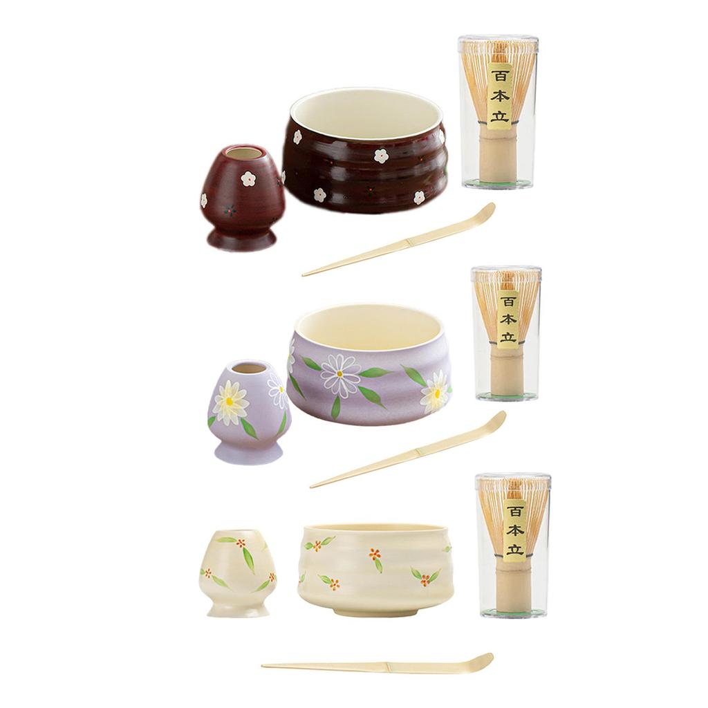 [mibum01eb] Matcha Whisk Set Smooth Surface Supplies Crafting Tea Utensils Tea Condish Whisk Holder 