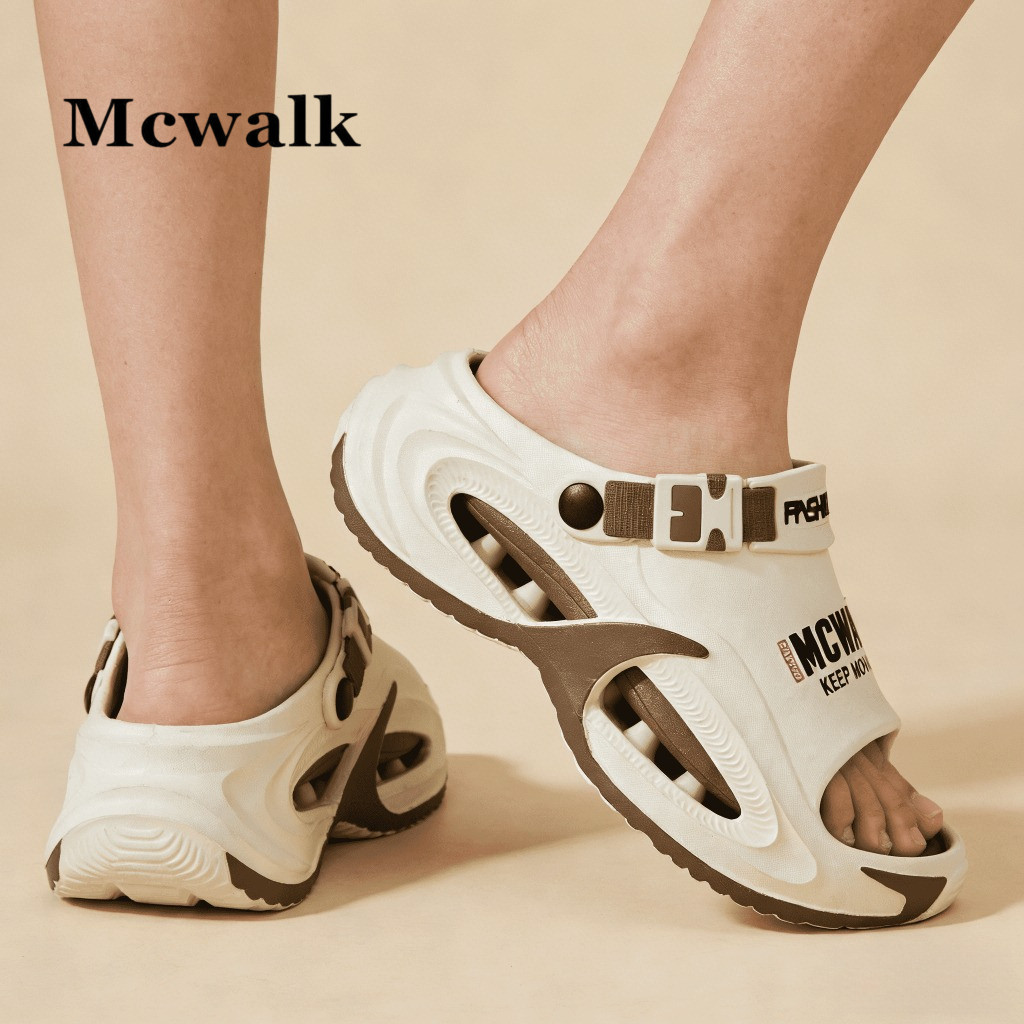 MCWALK Classic All-Match Casual ผู้ชายผู้หญิงสไตล์เดียวกันรองเท้าแตะระงับกลิ่นกายต้านเชื้อแบคทีเรียท