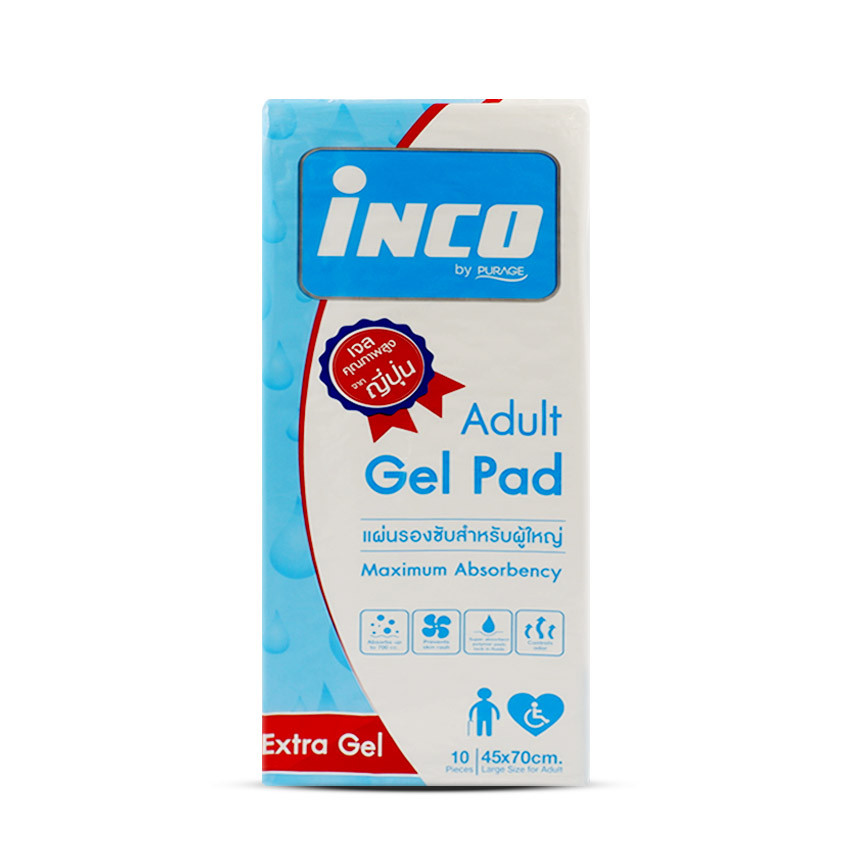 แผ่นรองซับ Inco แพ็ค 10 ชิ้น