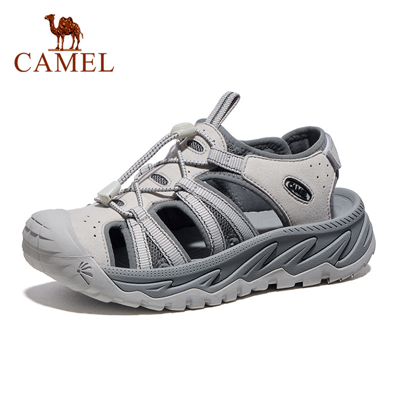 CAMEL รองเท้าแตะปิดหัวสำหรับผู้หญิง ระบายอากาศดี มีระบบกันลื่น สวมใส่สบาย เหมาะสำหรับฤดูร้อนและใช้บนชายหาด