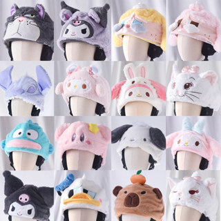 สกีฮู้ดเย็นหลักฐานหมวกน่ารักฮู้ดอบอุ่น56 เข้าใจแล้ว การ์ตูนน…