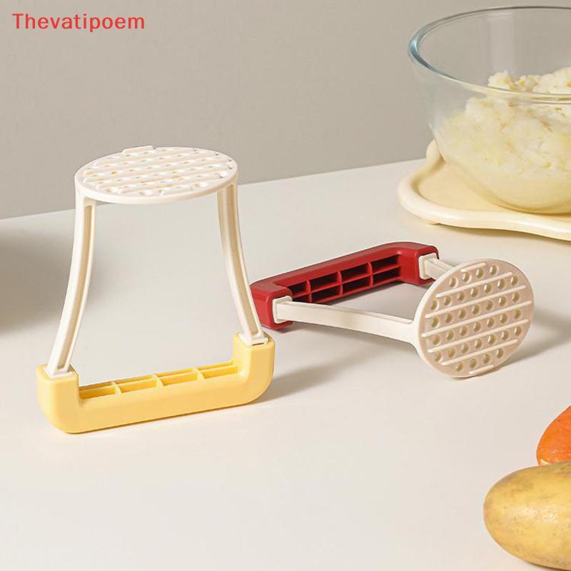 [Thevatipoem] Potato Masher Rice Masher Puree สีม่วงหวาน Potata ฟักทองเครื่องขูด Makers เครื่องมือ C