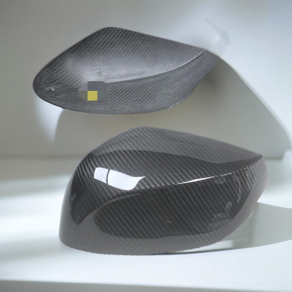 เหมาะสําหรับ 2014-2017 Infiniti QX50 QX70 คาร์บอนไฟเบอร์กระจกถอยหลังฝาครอบกระจกมองหลังโรงงานมะเขือเท