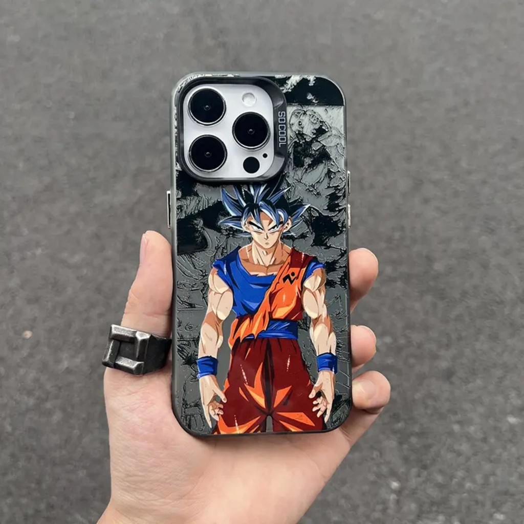 เคสไอโฟน สำหรับ IPhone 17 Air 16 15 11 13 12 14 Pro Max XR เคสโทรศัพท์แบบมีสายคล้อง Dragon Ball CYK1836A