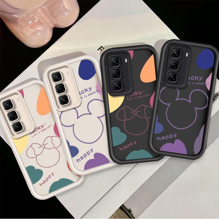 ปลอกสําหรับ INFINIX HOT 50 4G INFINIX X6882 X6882B น่ารักซิลิโคน Mickey กันกระแทก TPU กรณี