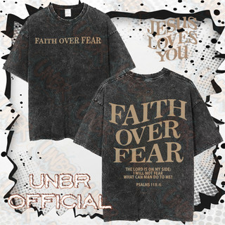 ✅READY STOCK )UNBR Christian Jesus Good News God Loves You T-Shirts Washed Vintage