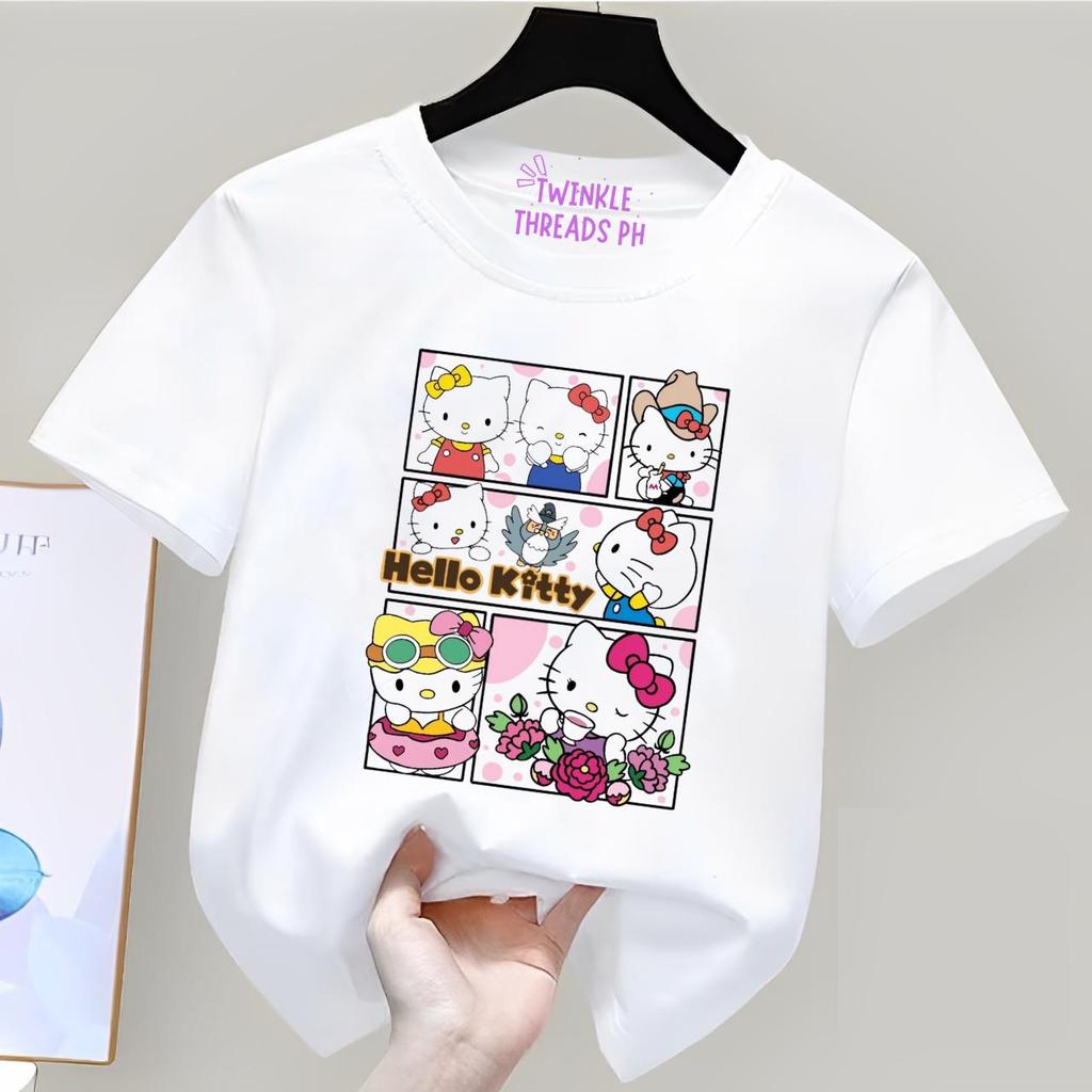 เด็กซ์คุณภาพสูง Hello Kitty สำหรับเสื้อเพื่อนผ้าฝ้าย Hello Kitty