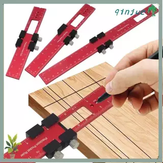 QINJUE ไม้บรรทัดพกพา, มัลติฟังก์ชั่นอลูมิเนียมเครื่องมืองานไม้ไม้บรรทัด, T-Track สไลด์โลหะหยุด Precision ไม้บรรทัดเครื่องมือวัด