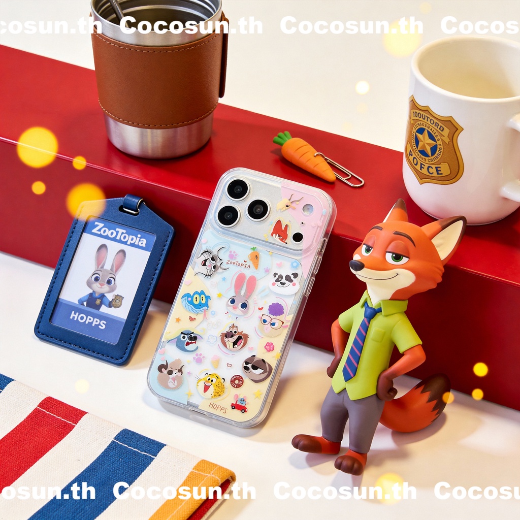 เคสโทรศัพท์ไอโฟน จูดี้ นิค  Zootopia กันกระแทก สำหรับ 17 Pro max 16 15 14 13