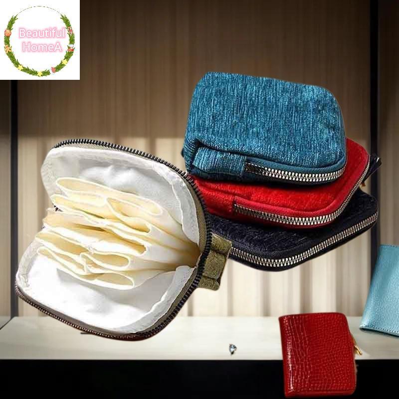 BHome 5 ชั้นกระเป๋ากํามะหยี่เครื่องประดับกระเป๋ากระเป๋าสําหรับนาฬิกาสร้อยข้อมือแหวนต่างหูแบบพกพาเครื