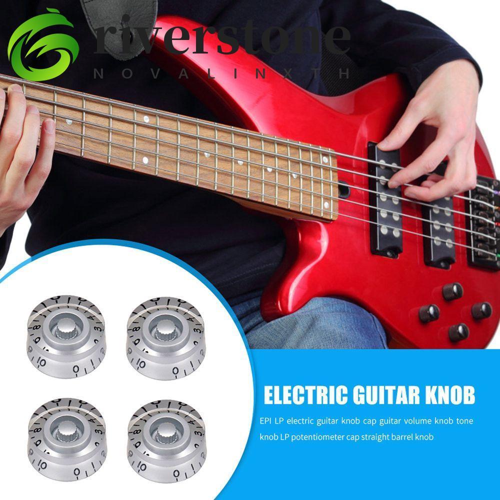 RIVERSTONE Potentiometer Cap Guitar Knob Volume Knob 4 ชิ้น Tone Control Knob กีตาร์ไฟฟ้าคลาสสิก Vol