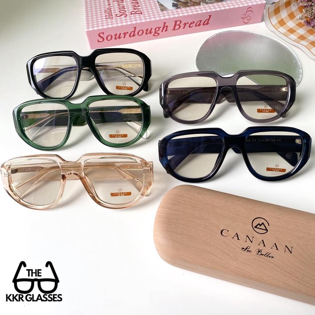 Canaan แท้! #Vintage A5356 แว่นกรองแสงบลูออโต้ (ออกแดดเปลี่ยนสี)  ชายหญิงใส่ได้ ( มีปลายทาง) ขอบเต็ม