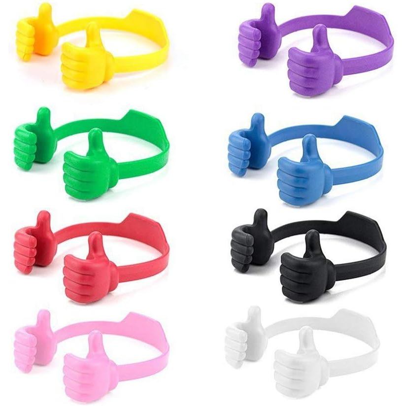 BUTEFO Thumbs up ที่วางโทรศัพท์มือถือซิลิโคนแบบปรับได้ขาตั้งแท็บเล็ตแบบพกพาเดสก์ท็อป OK ขาตั้งสําหรั