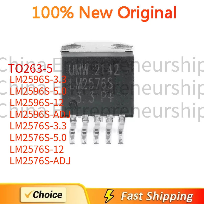 5PCS LM2596S-3.3 LM2596S-5.0 LM2596S-12 LM2596S-ADJ LM2576S-3.3 LM2576S-5.0 LM2576S-12 LM2576S-ADJ ท