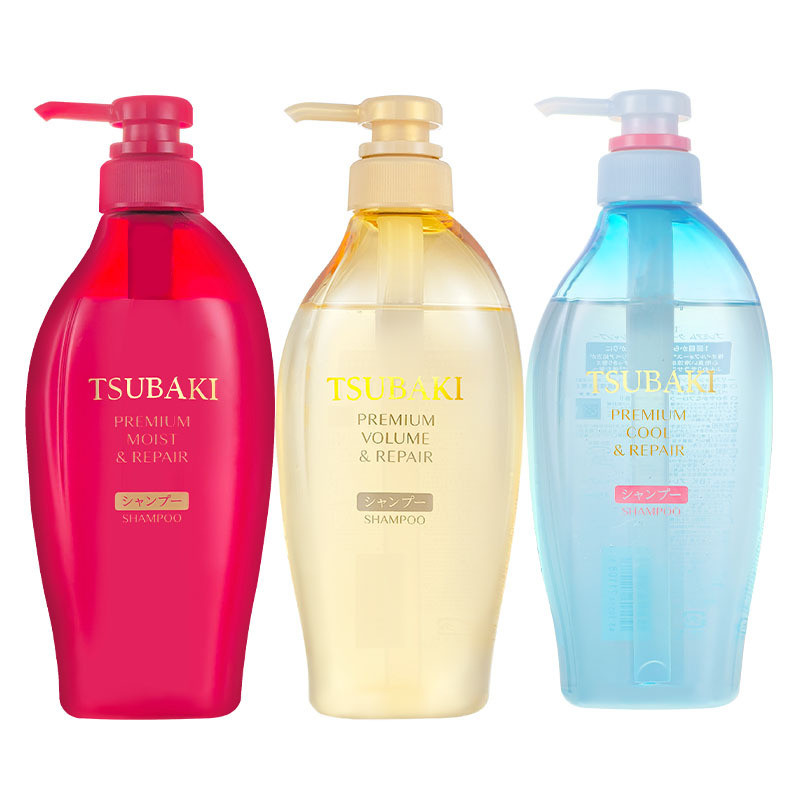 ญี่ปุ่นนําเข้า Camellia Tsubaki Tsubaki Tsubaki Yellow Blue Red Tsubaki Moisturizing Repair Shampoo 