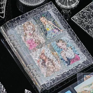 แฟ้มAcrylicคลื่นน้ำ แฟ้มสะสมการ์ด อัลบั้มการ์ด สมุดเก็บการ์ด ลายคลื่นน้ำ อัลบั้ม Photo Album (AC) สวยงาม
