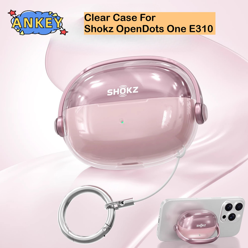 Case for Shokz OpenDots One E310 Earphone Protective Case Wireless Bluetooth Headset Clear Snap Soft CaseTPU Case Cover With Hook Accessories
