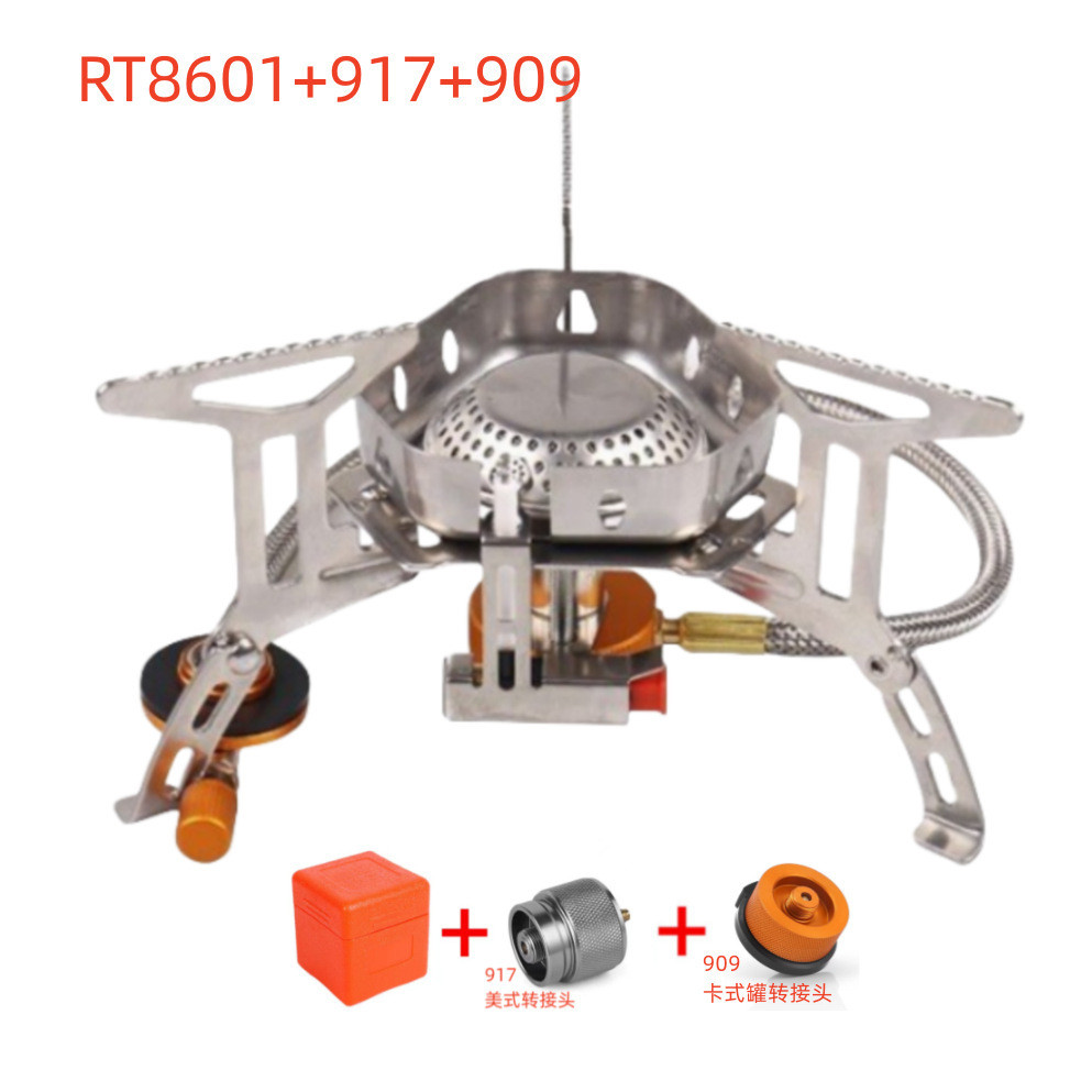 Outdoor Camping Stove Portable Folding Gas Stove BBQ Fire Stove Electronic Ignition Gas Stove Conven
