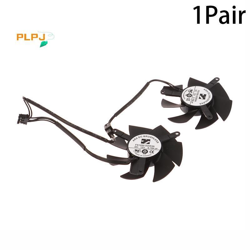 PLPJ 1 คู่ FS1250-S2053A 0.19A GPU VGA กราฟิกการ์ดพัดลมสําหรับ GTX 1650 1630 GTX1650 D6 OC Low Profi