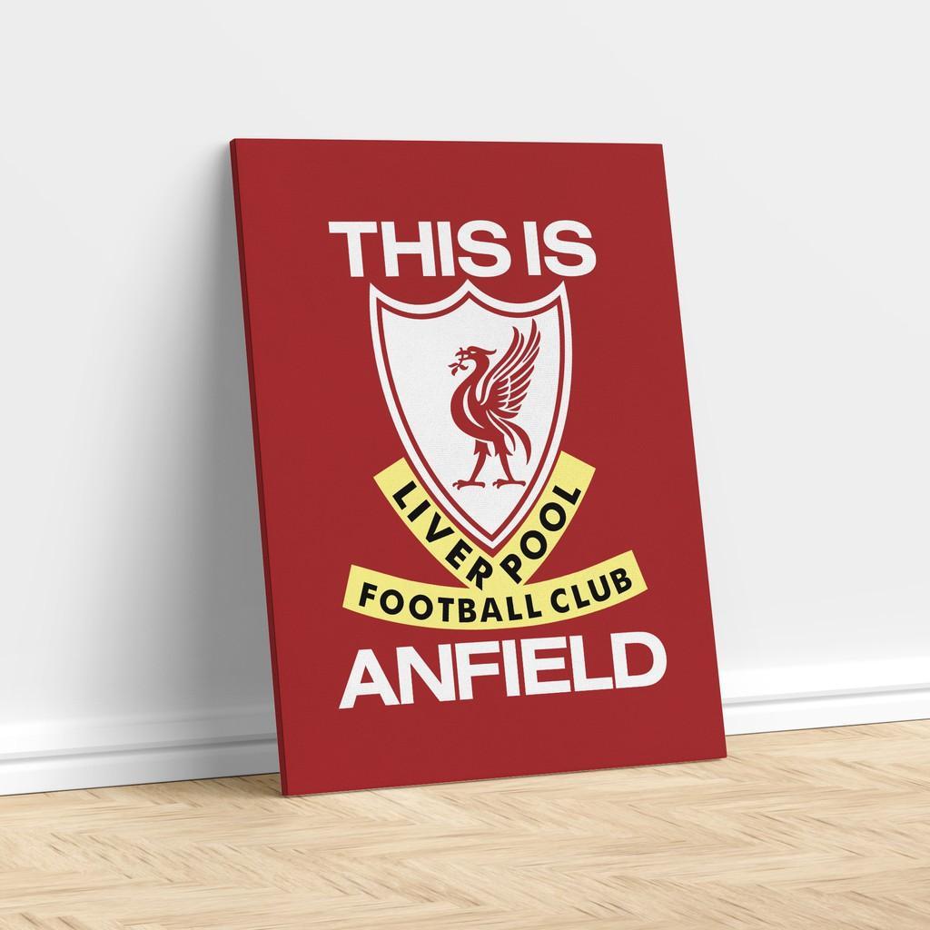 ผ้าใบกรอบลอย LIVERPOOL ANFIELD สําหรับตกแต่งบ้าน กรอบโปสเตอร์