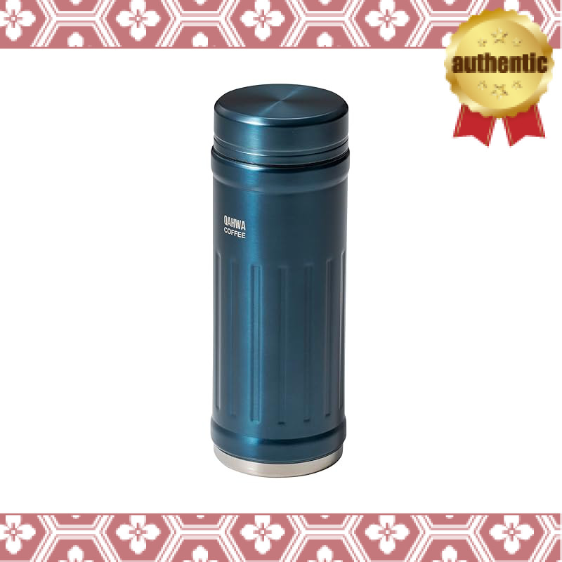 CB JAPAN Water Bottle Direct Drinking Vacuum Insulated 2-Layer Structure Teflon Coating Blue 410ml Q