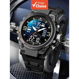 นาฬิกาสปอร์ตจอแสดงผลโหมดคู่พร้อมสัปดาห์วันที่ส่องสว่างกันน้ํ…