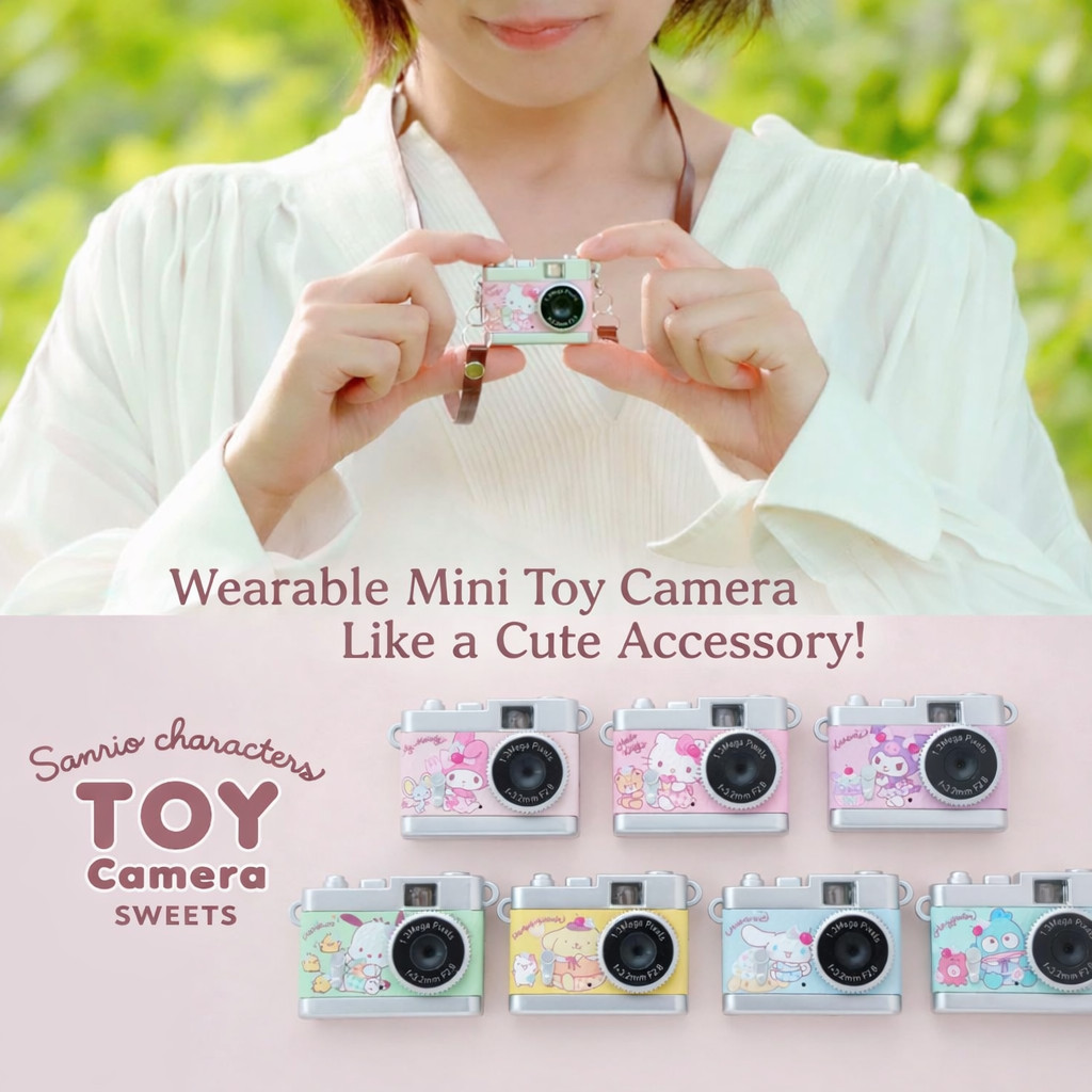 Kenko Digital Toy Camera - Sanrio Characters Sweets Collection, 1.31 Megapixels, Photo & Video Funct