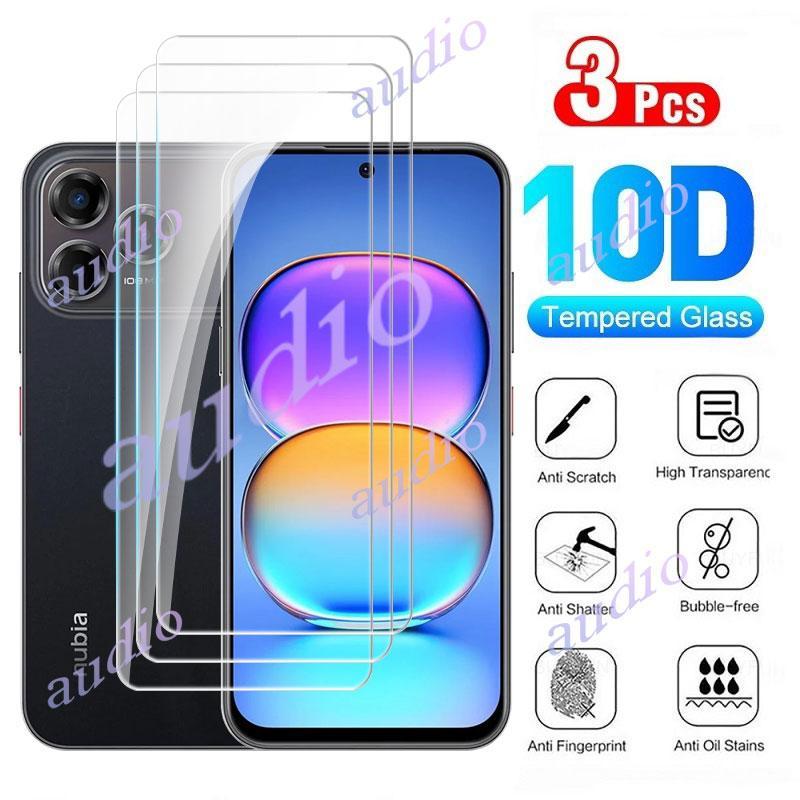 Nubia V80 Pro 4G 3 ชิ้นกระจกนิรภัยป้องกันหน้าจอสําหรับ ZTE ใบมีด V80 Pro V80Pro 4G ใสป้องกัน Slim ฟิ