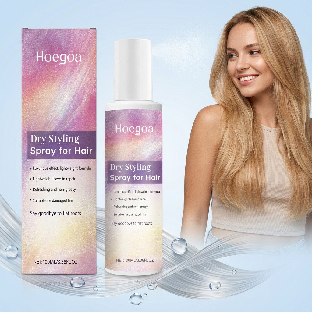 [คลังสินค้าพร้อม] HOEGOA Leave-In Hair Care Spray Light Fluffy Hair Texture Refreshing Non-Sticky Po