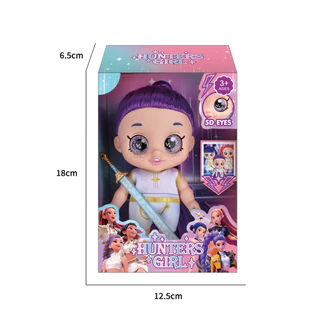 เพลง KPop Demon Hunters Action Figure Rumi Mira Zoey การ์ตูนไวนิลตุ๊กตา HUNTR/X Movable รูปของเล่นสะสมสําหรับของขวัญเด็ก