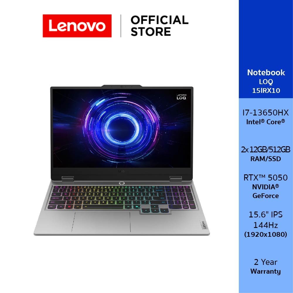 Lenovo LOQ 15IRX10(83JE00A1TA)Notebook Intel I7-13650HX Nvidia GeForce RTX 5050 15.6" IPS 144Hz