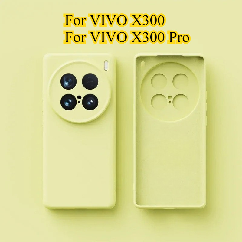 ซิลิโคนเหลวกันกระแทกสําหรับ VIVO X300 X300Pro Soft TPU ฝาครอบโทรศัพท์สําหรับ VIVO X300 Pro Matte กันชน Shell