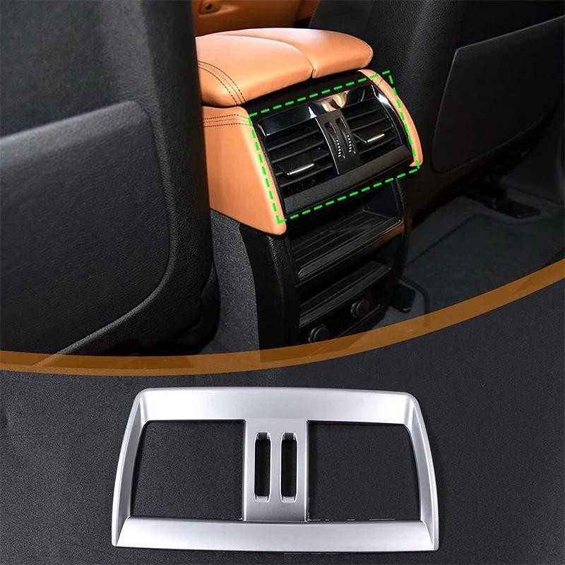 สําหรับ BMW X5/X6 14-18 ด้านหลังเครื่องปรับอากาศ air outlet กรอบด้านหลัง air outlet กรอบตกแต่ง ABS c