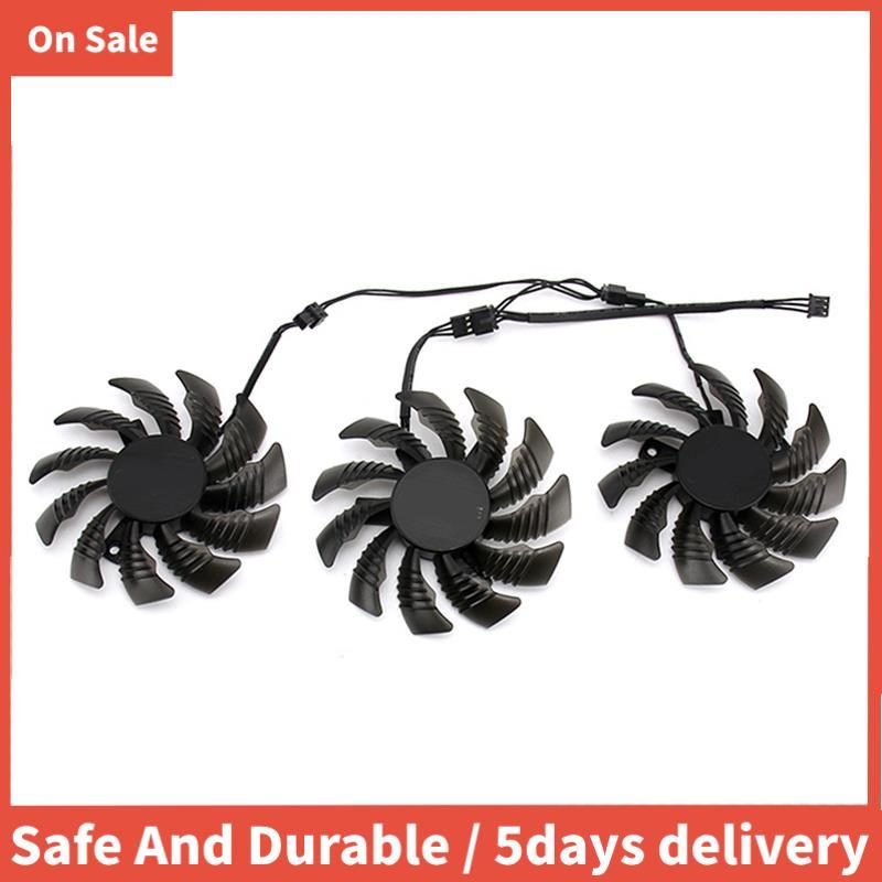 3PCS 75 มม.PLD08010S12H 3PIN GTX970 GPU พัดลมสําหรับ GV-N970WF3OC-4GD GTX970 กราฟิกการ์ดพัดลมระบายคว