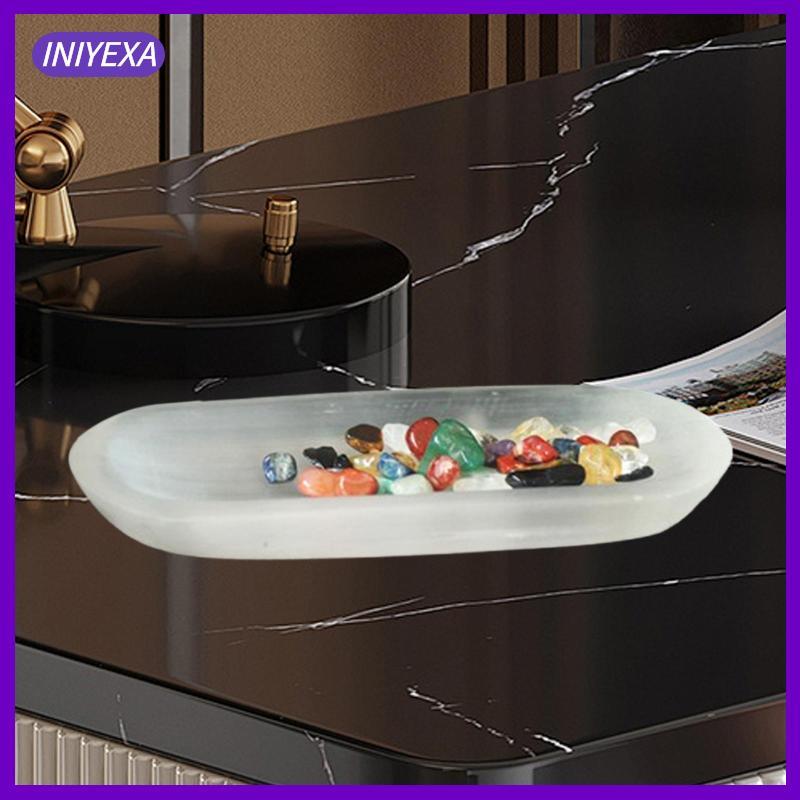 [Iniyexa] Selens ชามทําความสะอาดเครื่องประดับออแกไนเซอร์หัตถกรรมแผ่นเก็บพลังงานจานชาร์จสําหรับตกแต่ง