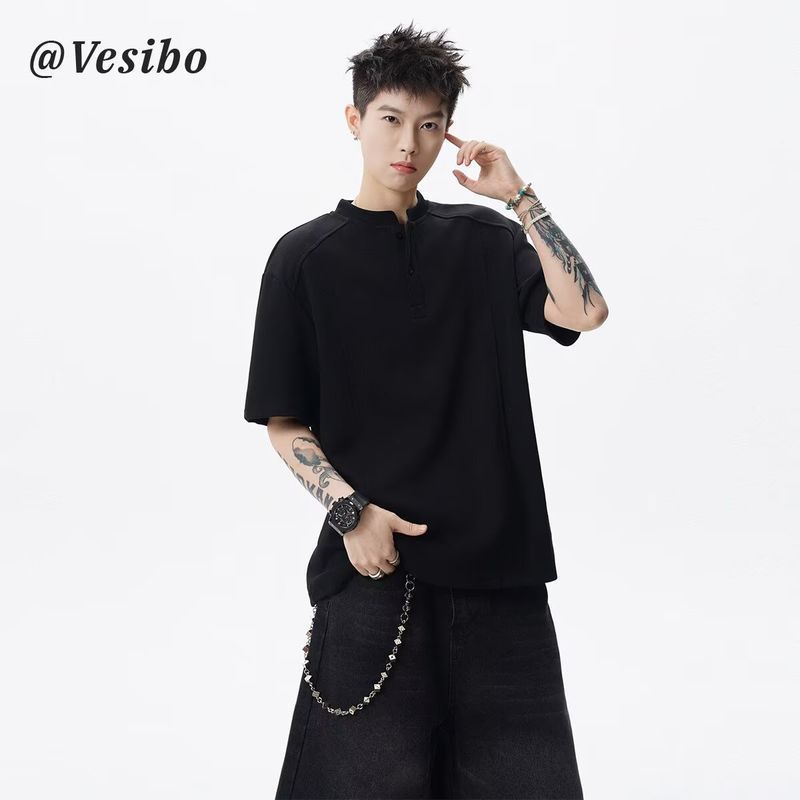 เสื้อยืด unisex แขนสั้นหลวม ระบายอากาศได้ดี — صورة 7