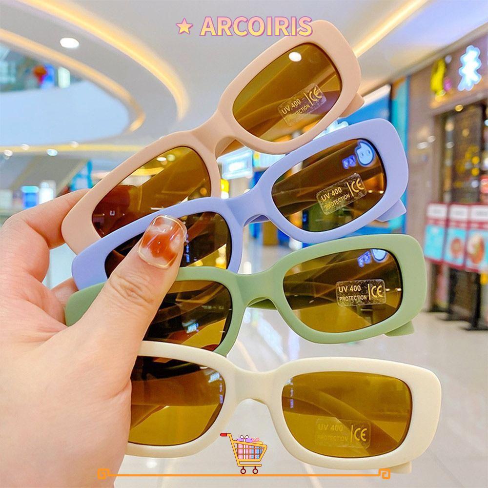 ARCOIRIS Kids Oval Frame Sun Glasses, Sun Protection Outdoor Childrens Square Glasses, Cute Summer S