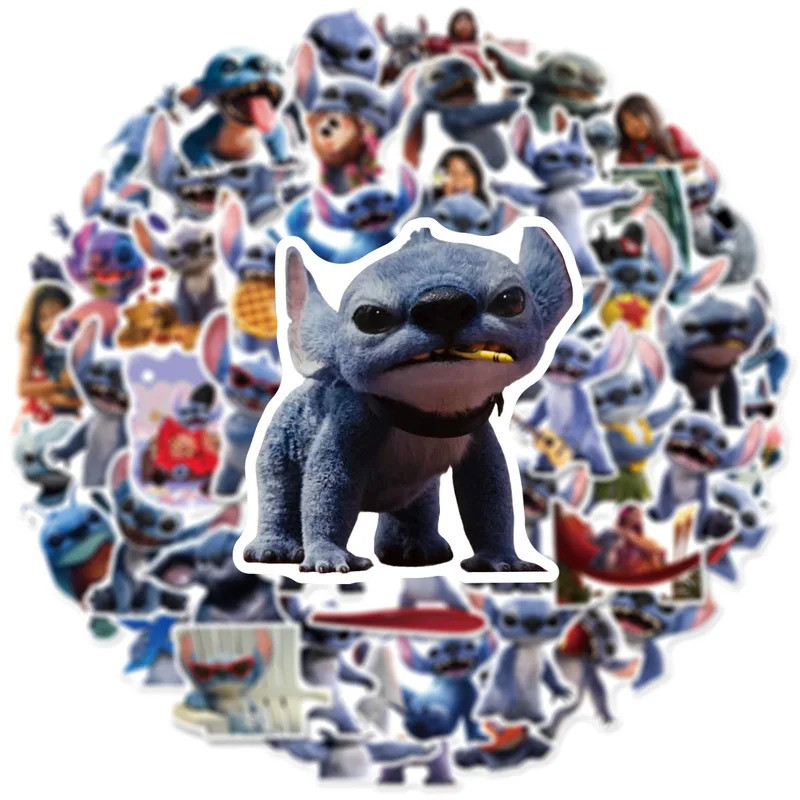 10/30/50pcs Lilo Stitch Disney Movies Cartoon Stickers Funny Graffiti Toys PVC Waterproof Notebook P