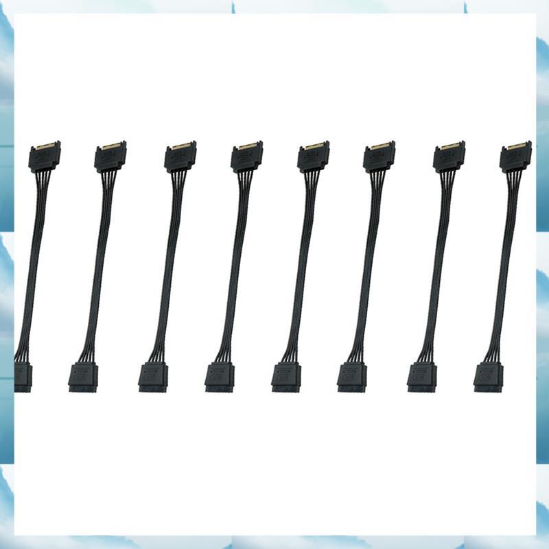 [WSB] 5 สาย 15Pin ชายกับหญิงสายต่อ HDD SSD สําหรับPC HDD SSD 18AWG สําหรับHDD SSD 15Pin ชายกับหญิงสา