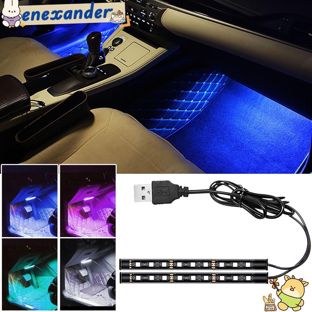 EXER สปอตไลท์ LED, ปลั๊ก USB ภายในโดยรอบภายในรถไฟแถบเท้าโดยรอบ, แฟชั่น Plug And Play โคมไฟบรรยากาศรถยนต์