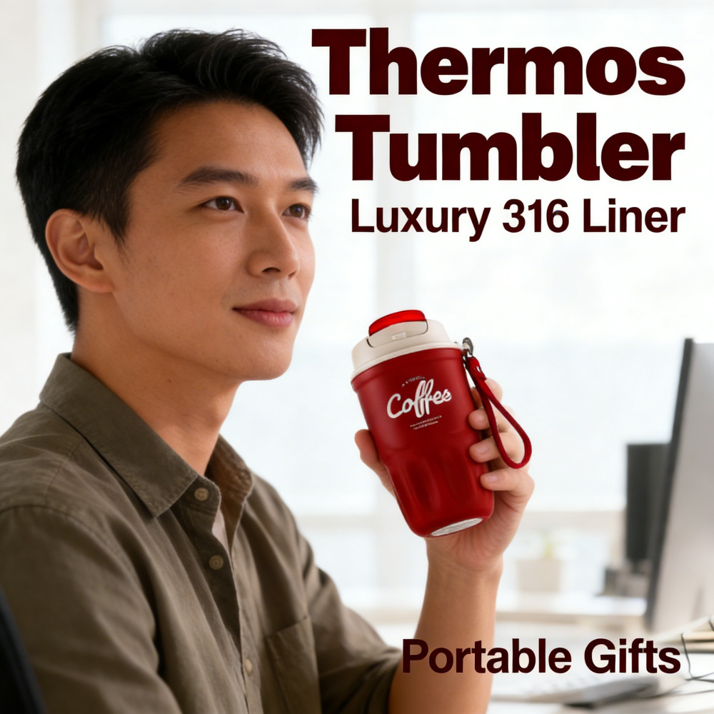 แก้วน้ําผู้ชาย High-value Portable Girls 316 Thermos Luxury Coffee