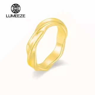 LUMEZE Mobius แหวนสําหรับชาย,สแตนเลส Twist Finger Band Signet แหวน, Punk Vintage Endless Love เครื่องประดับของขวัญ A140 #