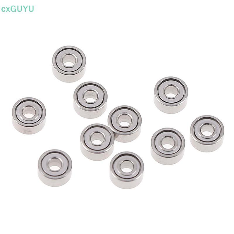 [cxGUYU] 10 ชิ้น 681XZZ 1.5x4x2 มม. เปิดแบริ่งขนาดเล็ก ball mini hand bearing spinner PRTA