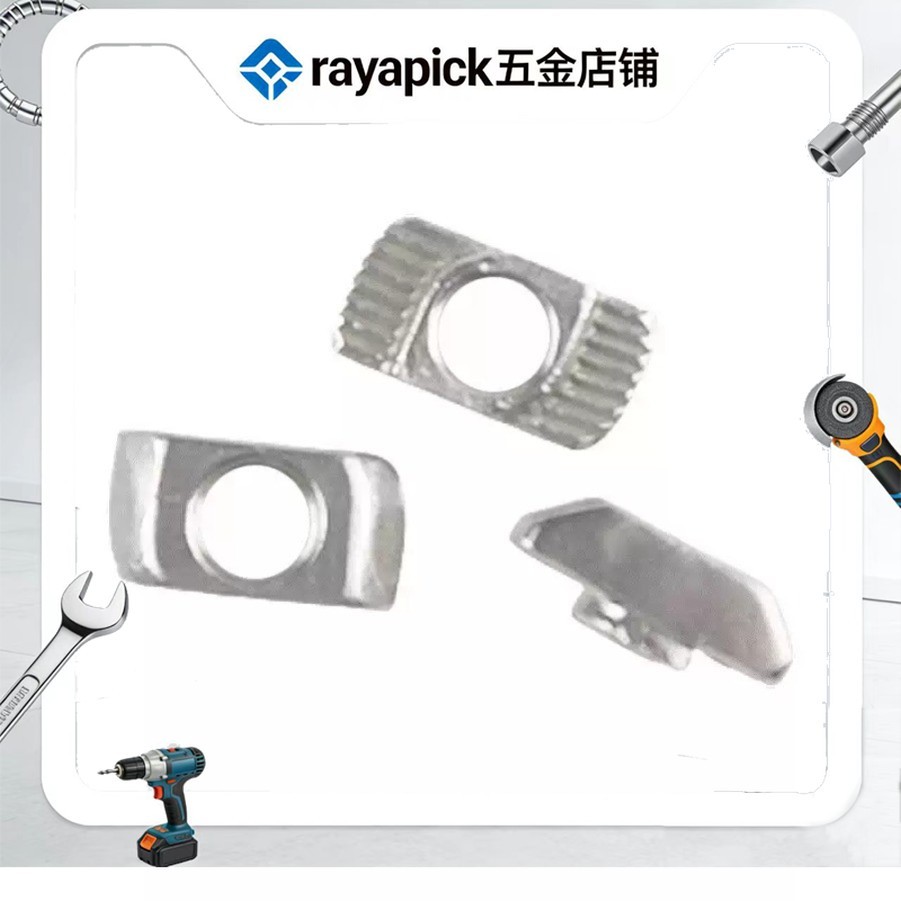 มาตรฐานยุโรป t-nut ชุบนิกเกิลเรือประเภท t-nut t-block M3/M4/M5/M6/M8Rayapick
