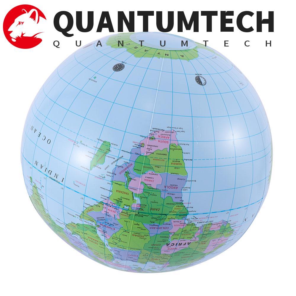 QUANTUMTECH Globe Giant English Kids Geographing Beach Ball การศึกษา 16 นิ้ว 40 ซม. แผนที่โลก