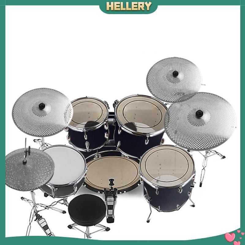[HelleryTH] 4 ชิ้น Mute Cymbals เครื่องดนตรีอุปกรณ์เสริม Drummer Practice Alloy Replacement Parts Mu