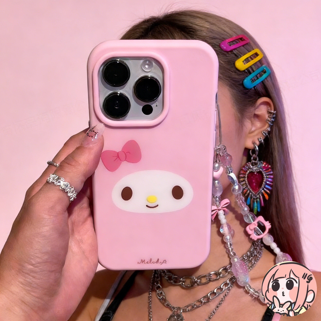 เคส IMD เมโลดี้ แมวสีชมพู น่ารัก เคส เหมาะสำหรับSamsung A35 A06 A55 สำหรับSamsung A35-5G A55