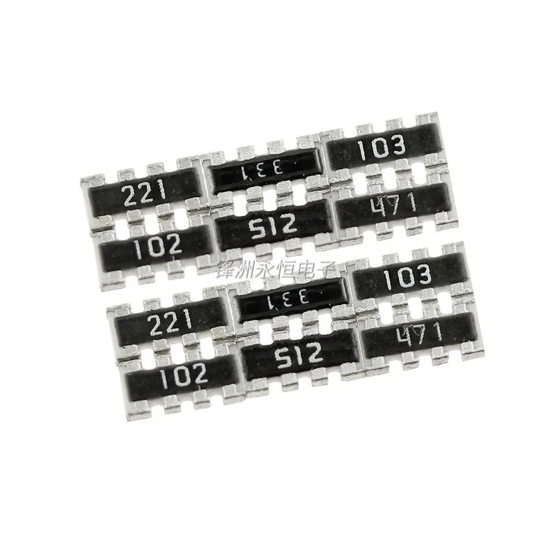 50PCS SMD ตัวต้านทานเครือข่าย Exclusion Array 0603*4P 8P4R 100R 1K 10K 4.7K 5.1K 51R 22R 33R 4D03 ใน