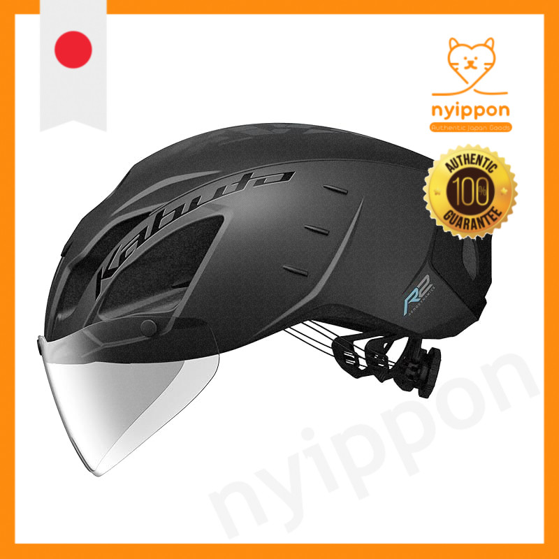 KABUTO AERO-R2 TR Bicycle Helmet with Magnetic Buckle - Matte Finish, Size: S, M, L, O, XO (JCF Cert