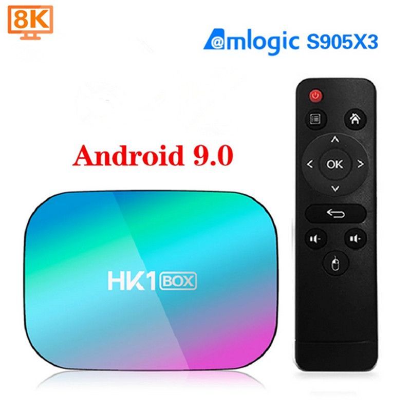 HK1 กล่อง Android Native TV BOX Android 9.0 S905X3 HD Network Player tvbox